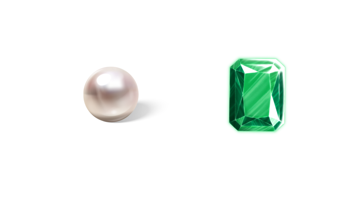 June’s Birthstones:  Pearl and Emerald